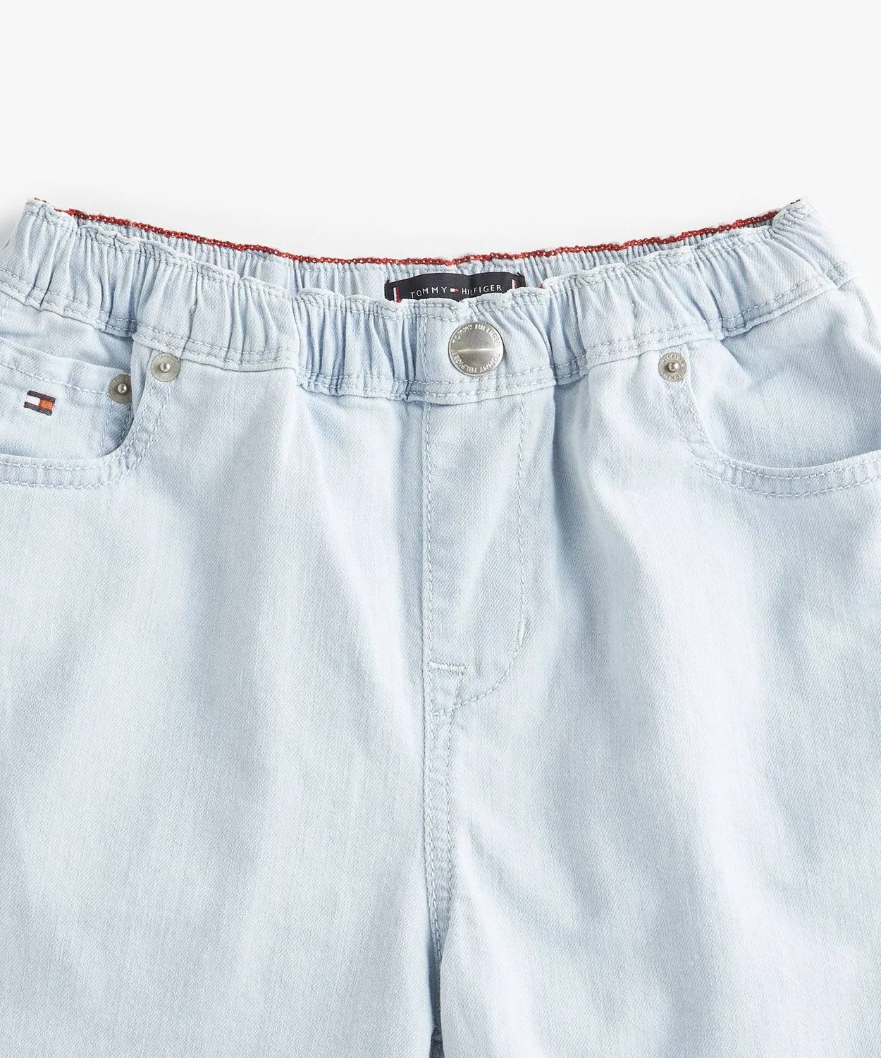 Детские шорты джинсовые с логотипом TOMMY HILFIGER, Indigo Blue — фото 3
