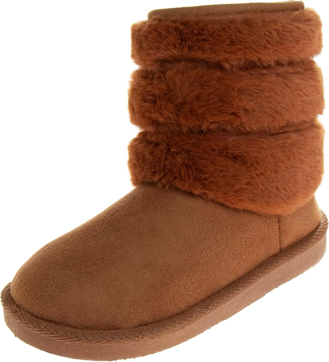 Детские зимние сапоги для девочек с мехом Josmo, Brown Fur