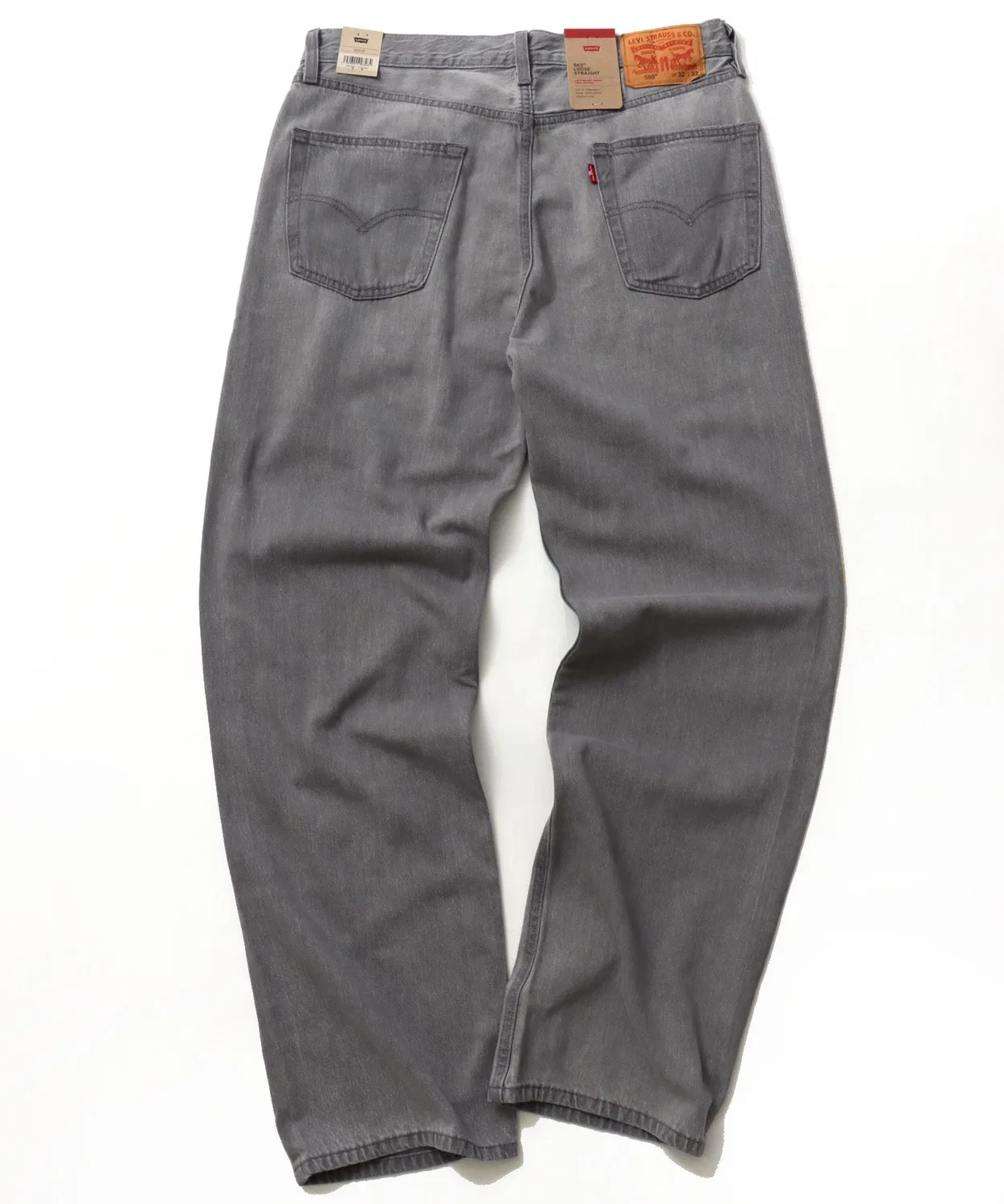 Мужские джинсы свободного кроя 565 Loose Straight Lightweight Levi's, Light Black — фото 3