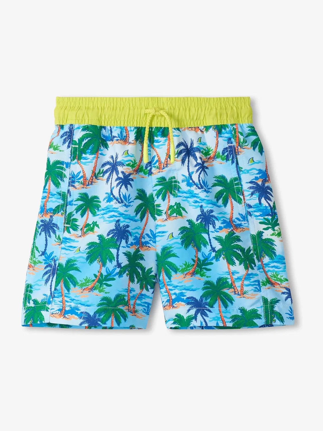 Плавки с принтом пальм, модель Sky Blue Palm Tree Print Hatley, голубой — фото 2