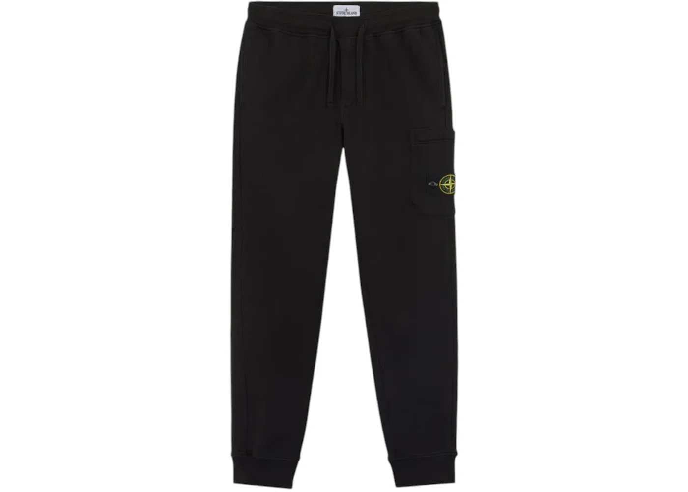 Мужские спортивные штаны из органического хлопка Slim Fit Joggers Stone Island, Black