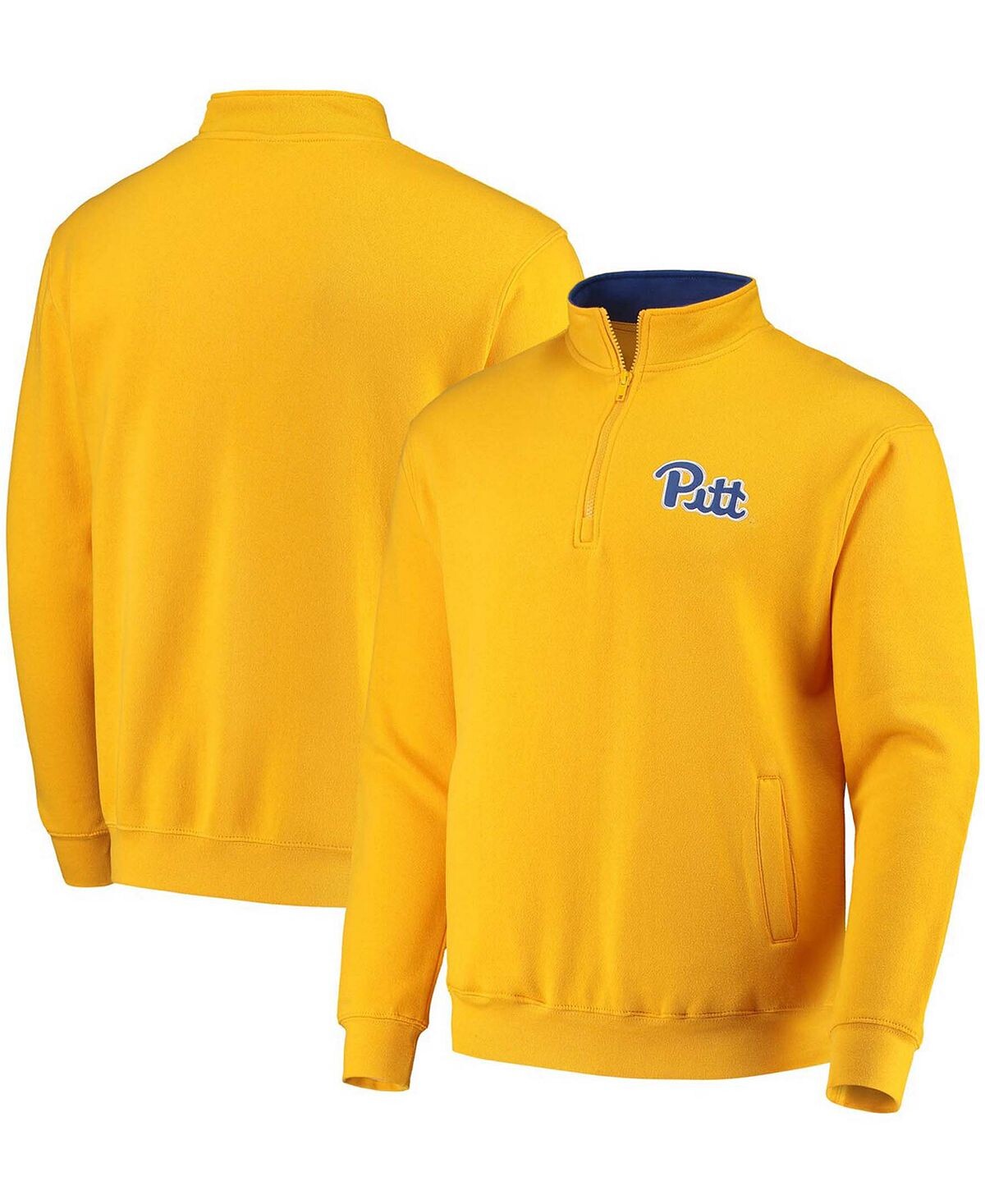 

Мужская золотистая куртка pitt panthers tortugas logo с молнией на четверть Colosseum