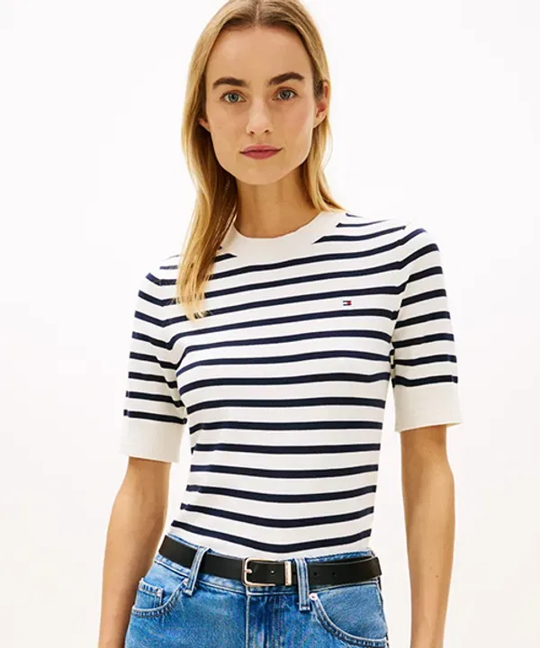 Футболка из хлопкового джерси, короткий рукав, Tommy Hilfiger
