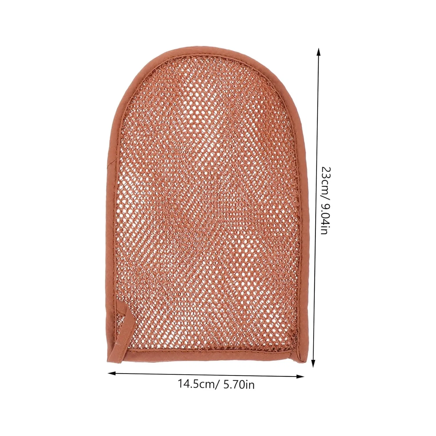 Эксфолиирующие перчатки для душа, 2 шт, Homoyoyo, нейлон, 23x14.5x1 см, Brown — фото 2