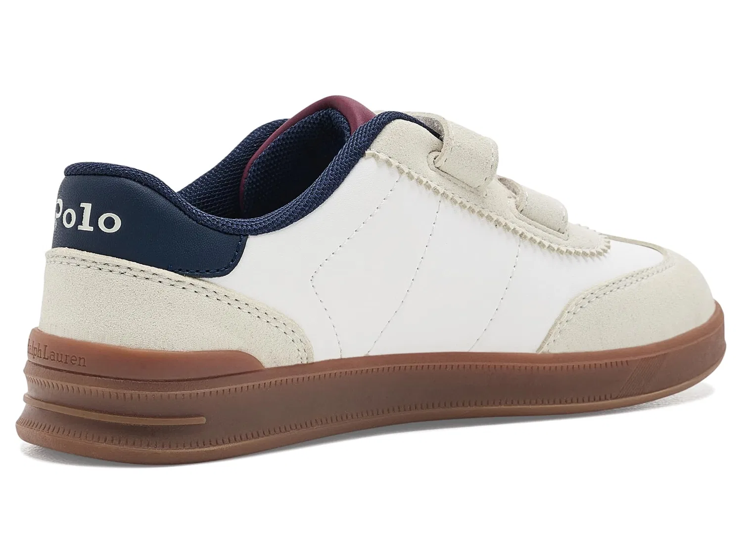 Кроссовки Hollis EZ (для малышей и маленьких детей) Polo Ralph Lauren Kids, Paperwhite/Hunter Green/Navy — фото 4
