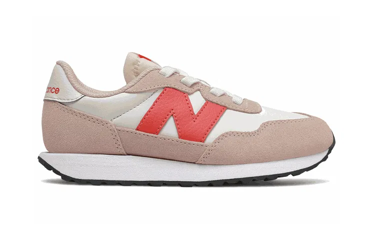 Детские кроссовки для девочек с замшевым верхом New Balance 237, Oyster Pink — фото 3
