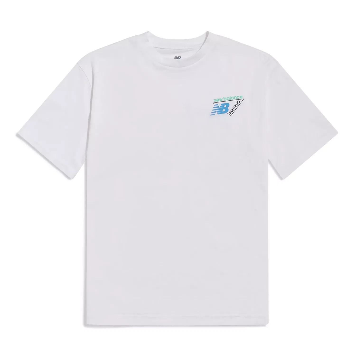Детская футболка с принтом Tri-Logo New Balance, Bright White
