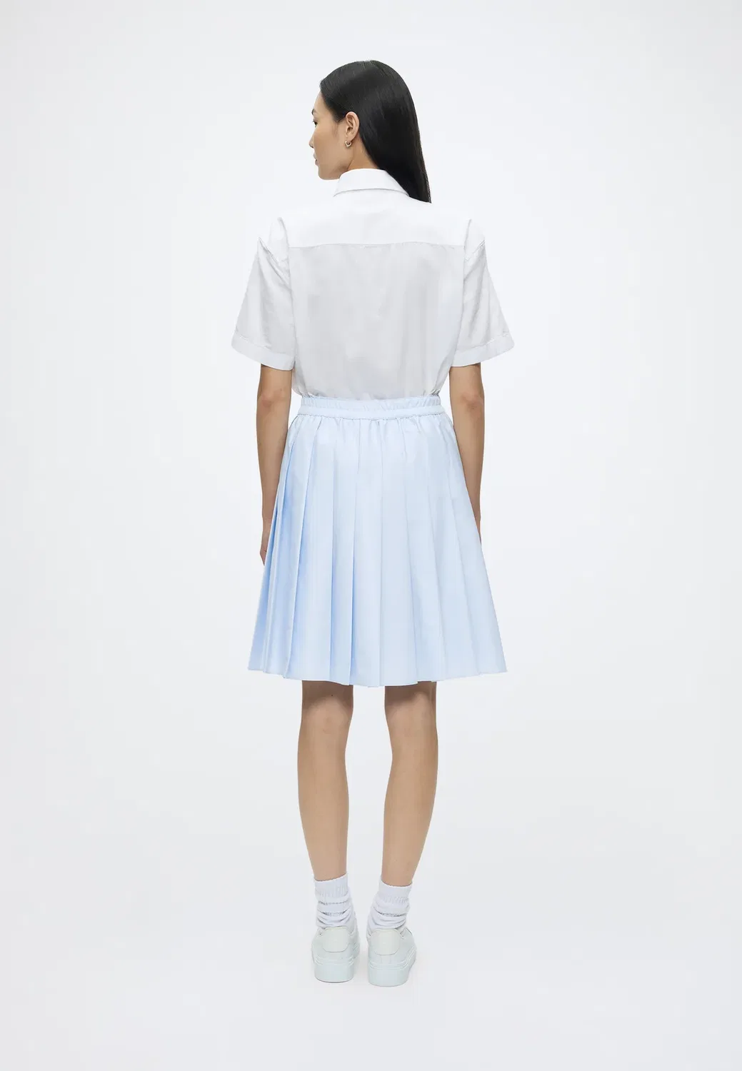 Плиссированная юбка Lacoste, Light Blue — фото 3