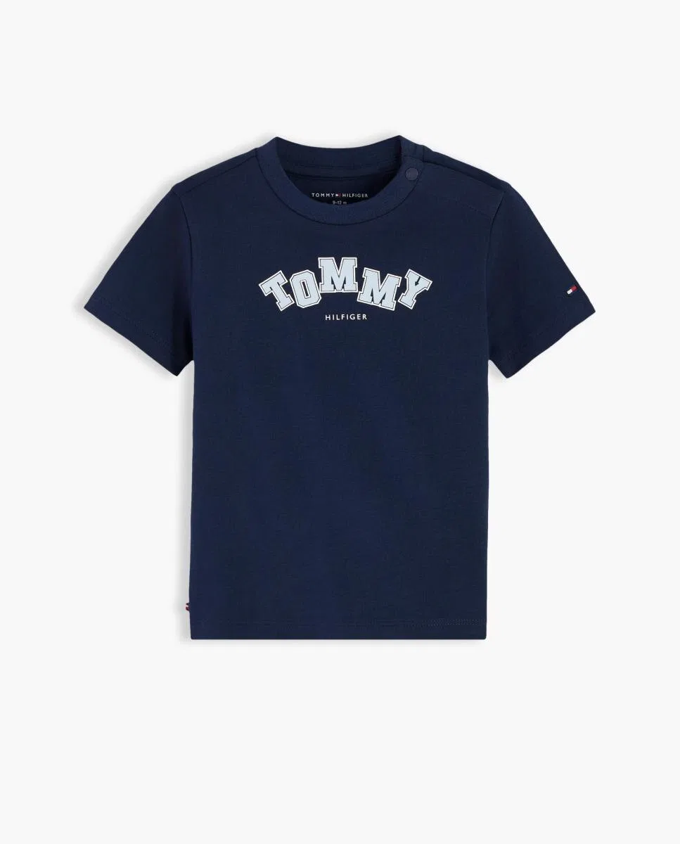 Детская футболка с коротким рукавом, Tommy Hilfiger, темно-синий