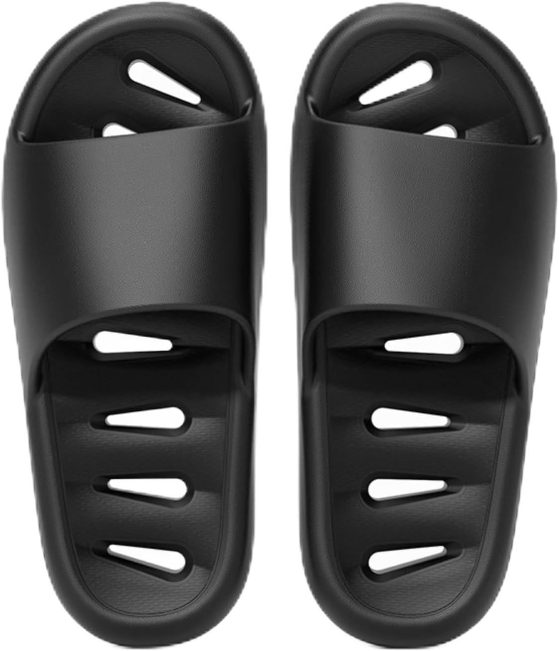 

Тапочки для ванной для женщин и мужчин, пляжные сандалии, домашние шлепанцы для душа, летние парные, нескользящие, быстро сохнущие, мягкие и удобные домашние тапочки Iwhgrmp, черный