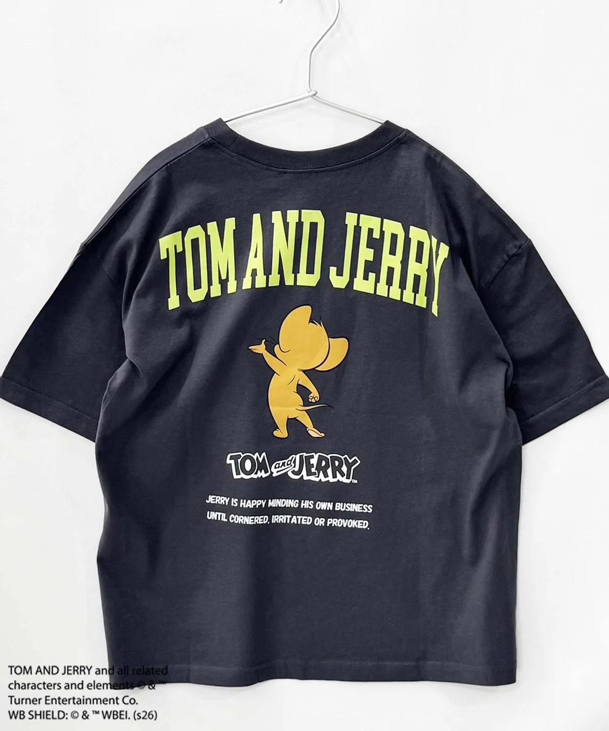Детская футболка оверсайз с принтом TOM&JERRY, Grey