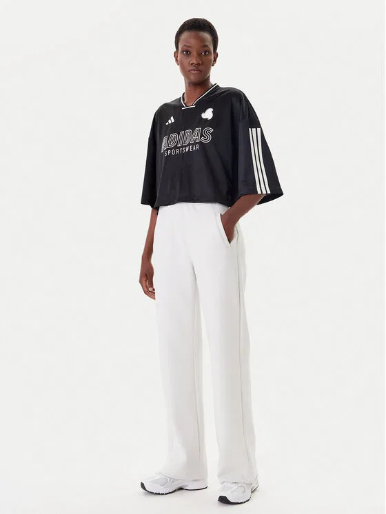 Футболка oversize Tiro Cut 3-Stripes Adidas, черный — фото 2
