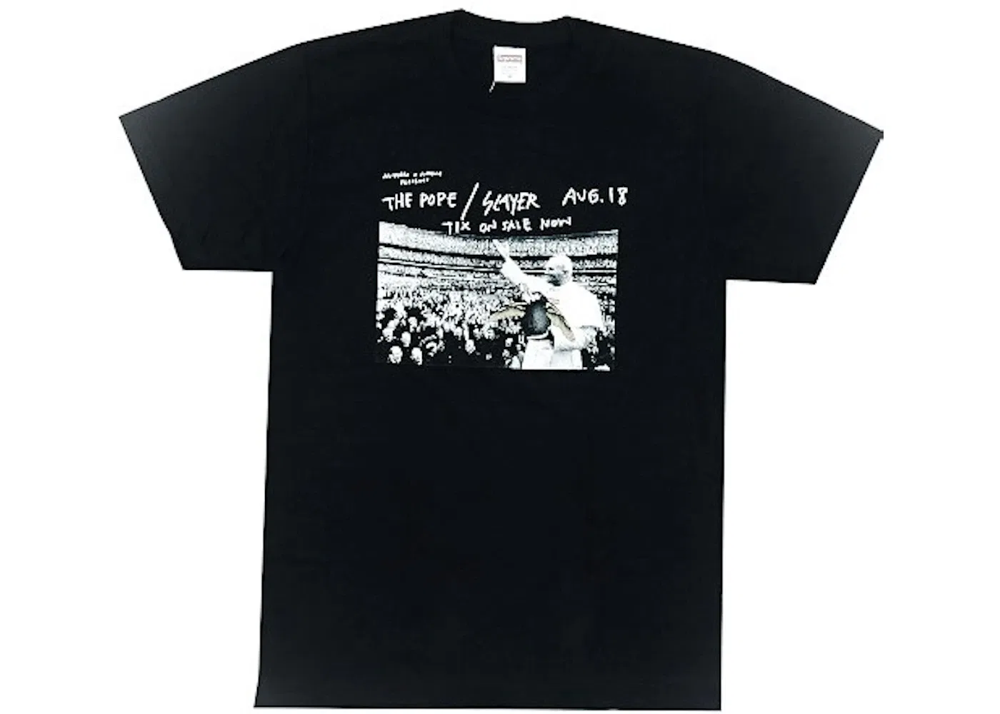 Мужская футболка с принтом Supreme Antihero Pope Tee, Black