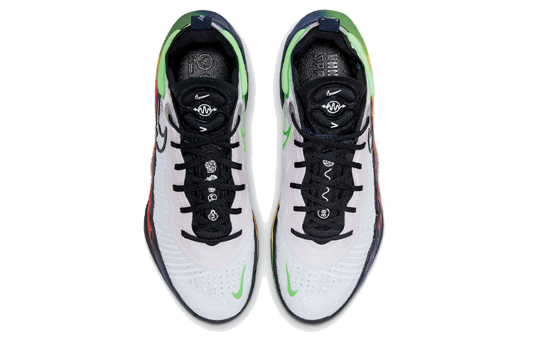 Кроссовки Nike Air Zoom GT Run, белый/зеленый/красный — фото 4
