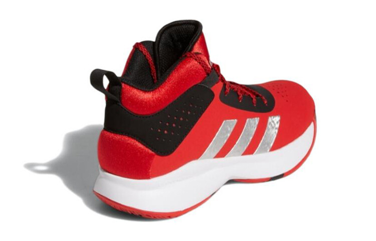 Кроссовки для баскетбола Cross Em Up 5 Kids, средние, красные Adidas — фото 4