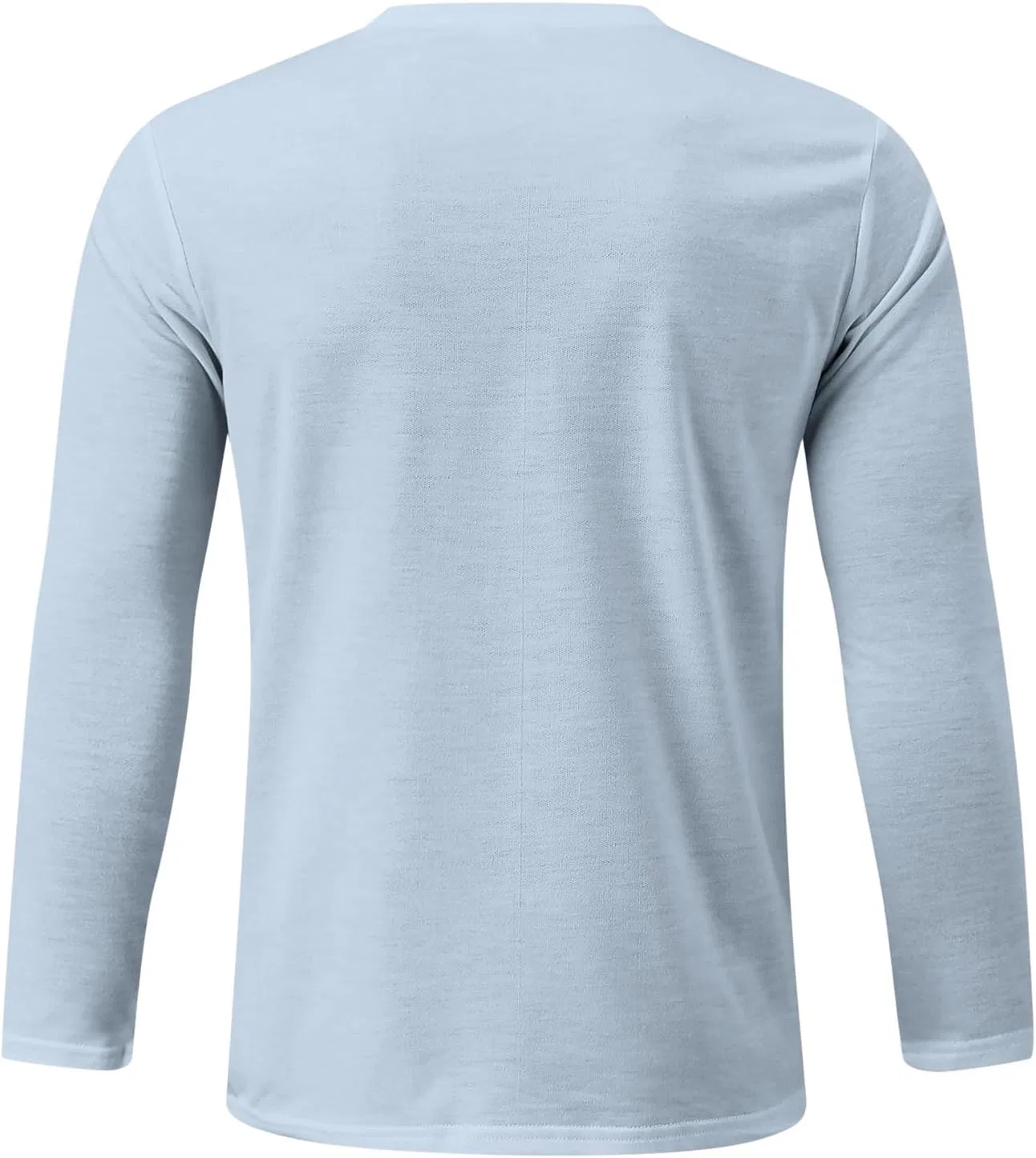 Мужская футболка с принтом тыквы Long Sleeves, Light Blue — фото 4