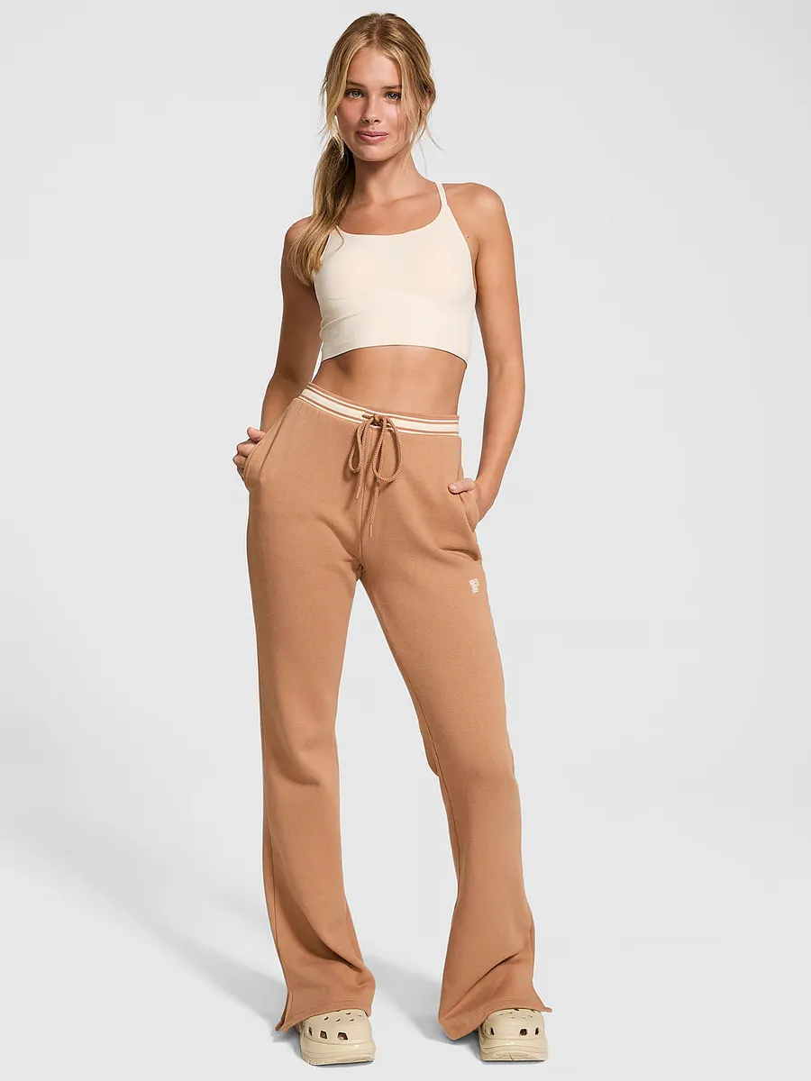 

Расклешенные спортивные штаны из флиса Ivy с разрезом по краю Pink, цвет Toffee