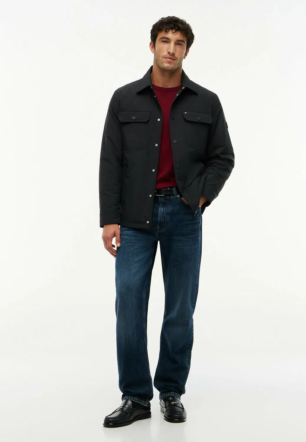 Складная легкая рубашка-куртка - летняя куртка Tommy Hilfiger, Black — фото 2