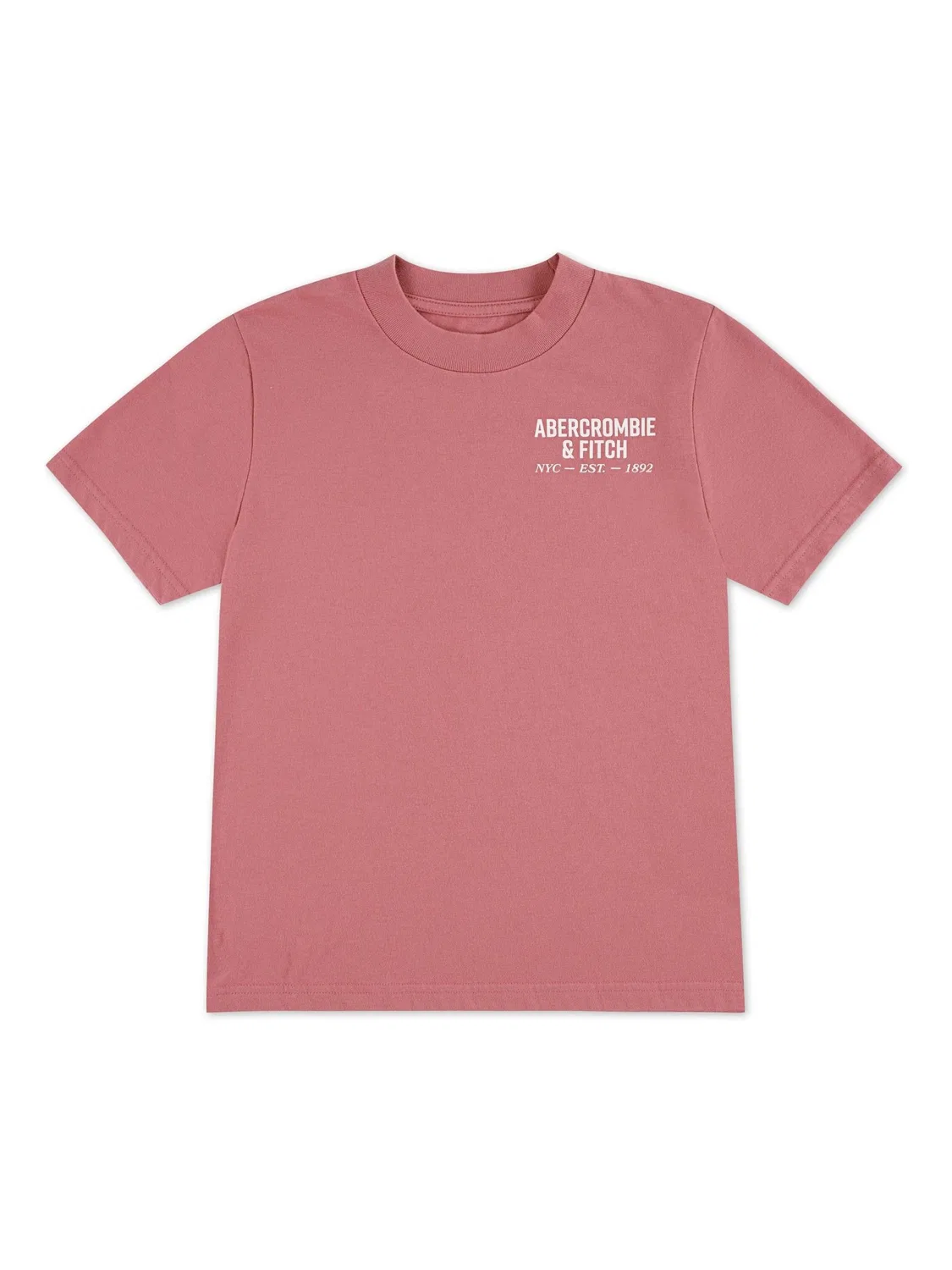 Футболка с принтом Abercrombie & Fitch Pink NYC Abercrombie & Fitch, розовый