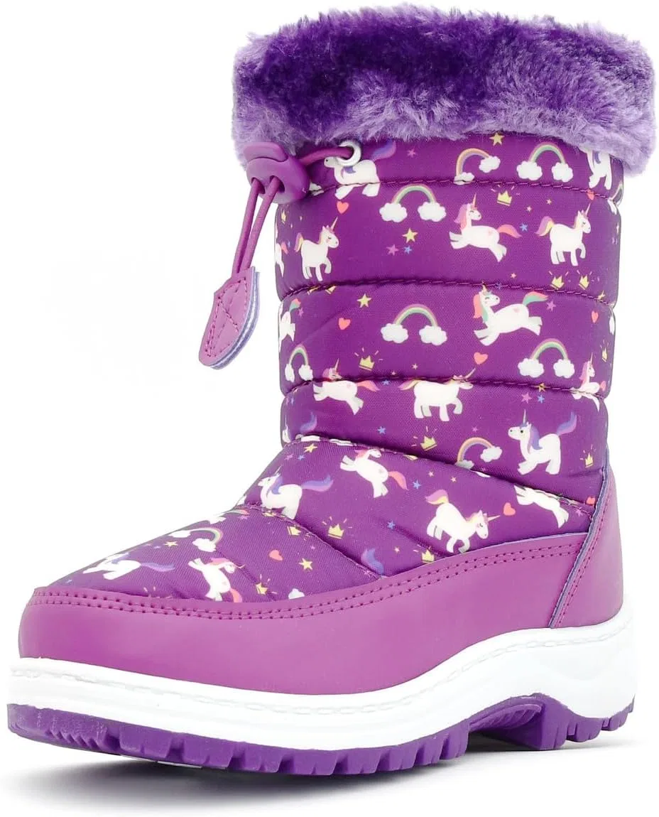Детские зимние снежные ботинки Nova Footwear, Purpleunicorn