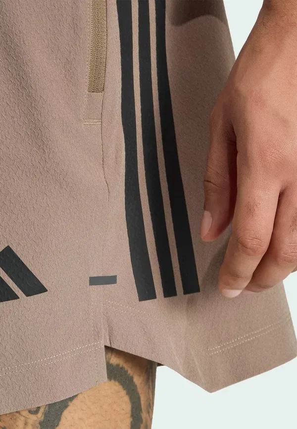 Шорты D4T Power с тремя полосками - спортивные шорты Adidas Performance, хаки — фото 4