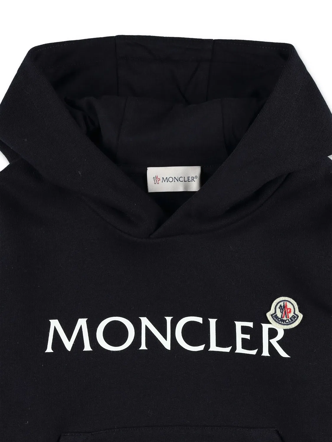 Худи с логотипом и капюшоном MONCLER GENIUS, темно-синий — фото 2