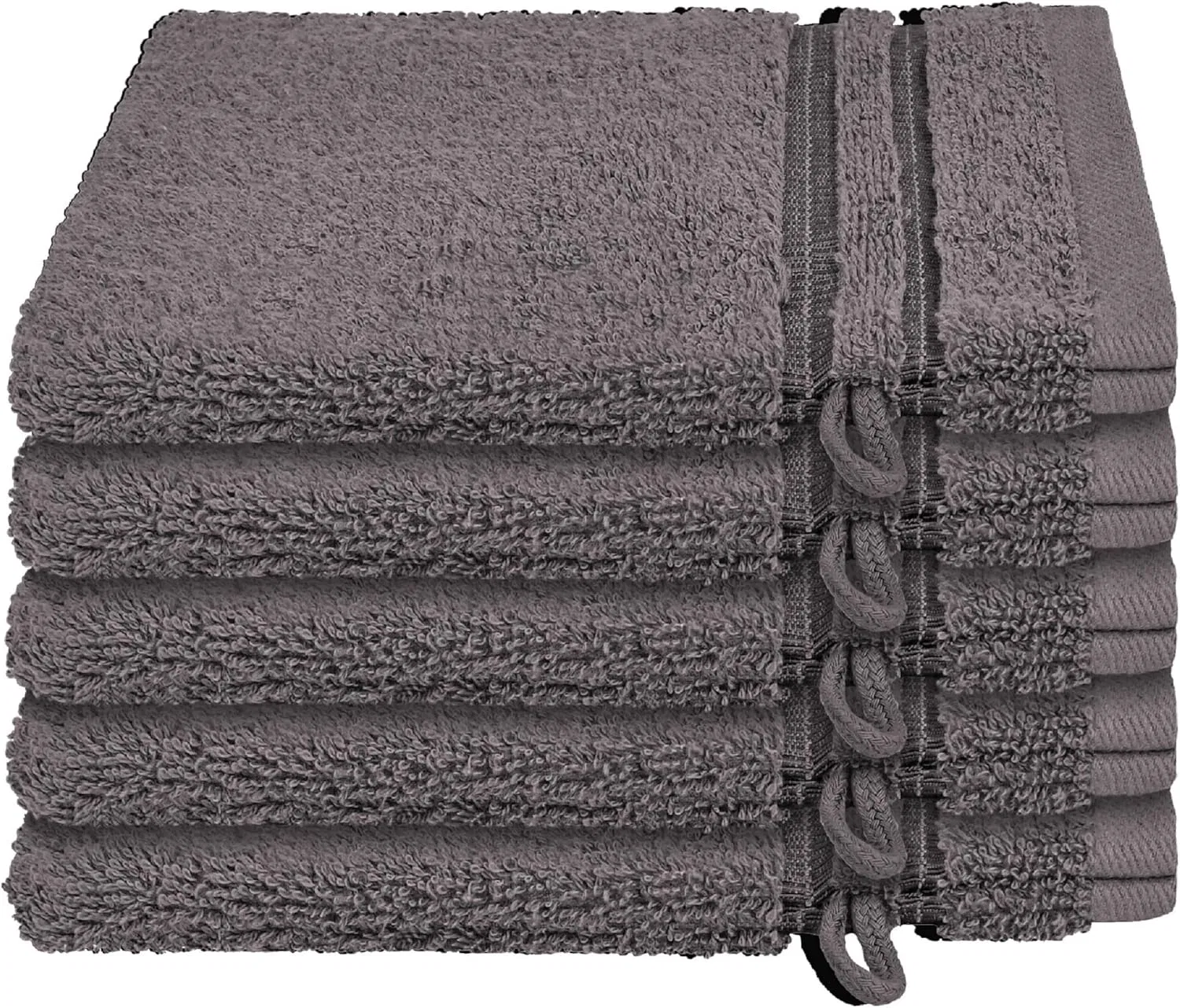 Набор мочалок для душа 5 шт Schiesser 16x22 см, Darkgray