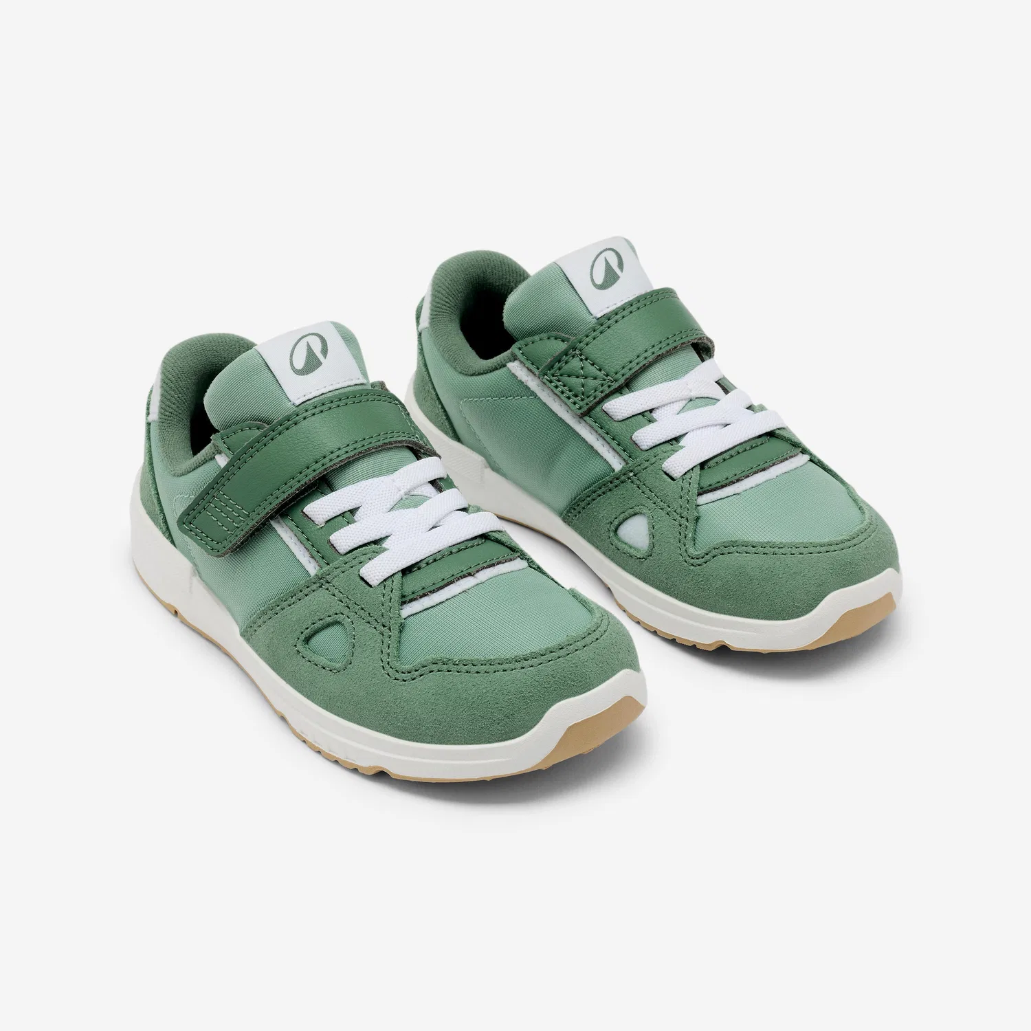 Детские ботинки для бега Stepper Leather Decathlon, Цвет Eisgrun — фото 3