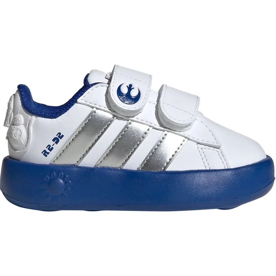 Кроссовки повседневные с принтом Star Wars Grand Court 2.0 adidas, Белый