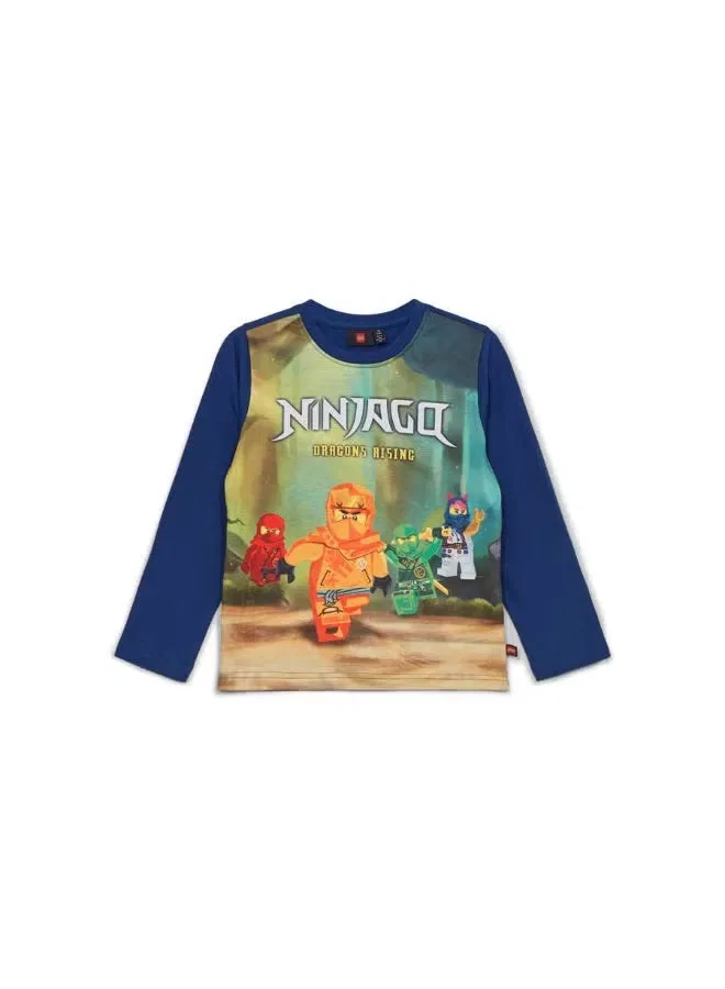 Лонгслив с принтом Ninjago Lego, темно-синий — фото 2
