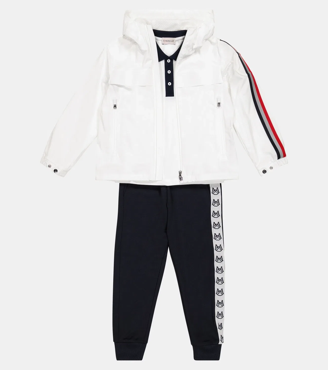 Легкая куртка с капюшоном Vaug Moncler Enfant, белый — фото 2