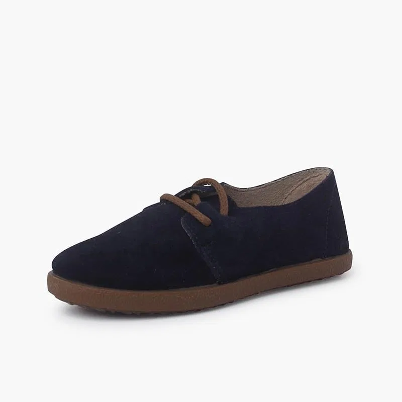 Детские туфли Blucher на шнуровке Pisamonas, Blue — фото 3