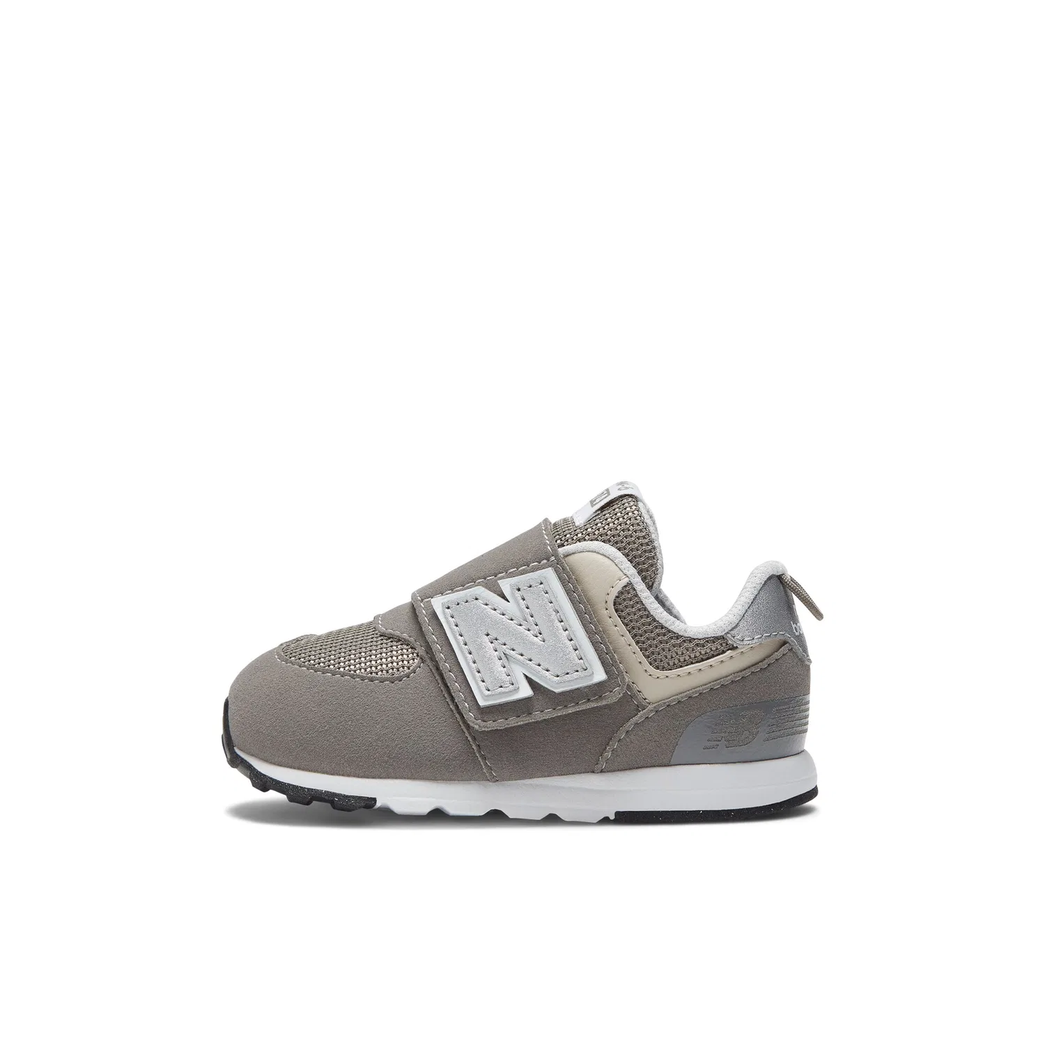 Детские кроссовки с липучкой New Balance NW574, Medium Gray — фото 2