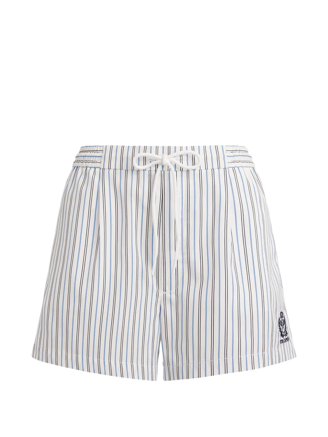 Шорты в полоску из хлопка Polo Ralph Lauren, белый