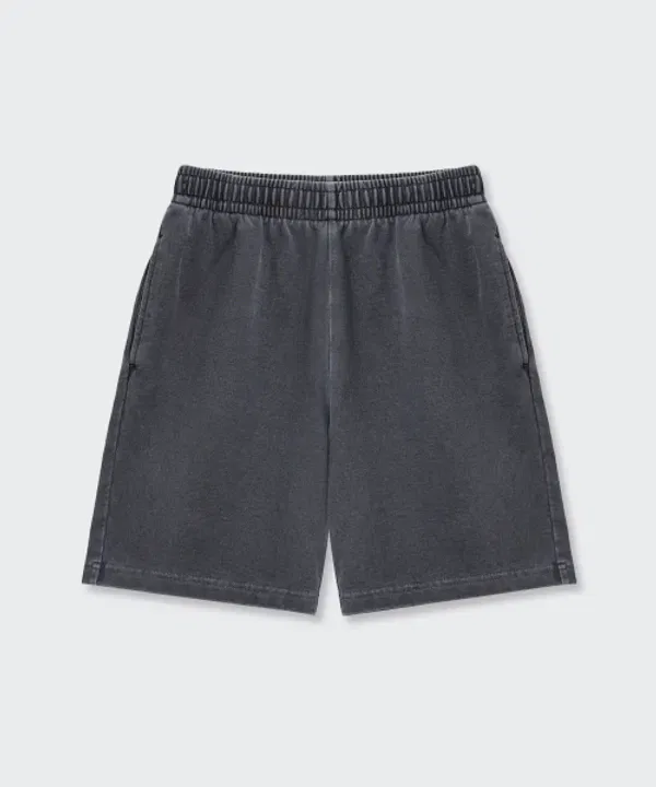 Шорты пигментные, свободные, Musinsa Standard Kids, серый уголь — фото 3