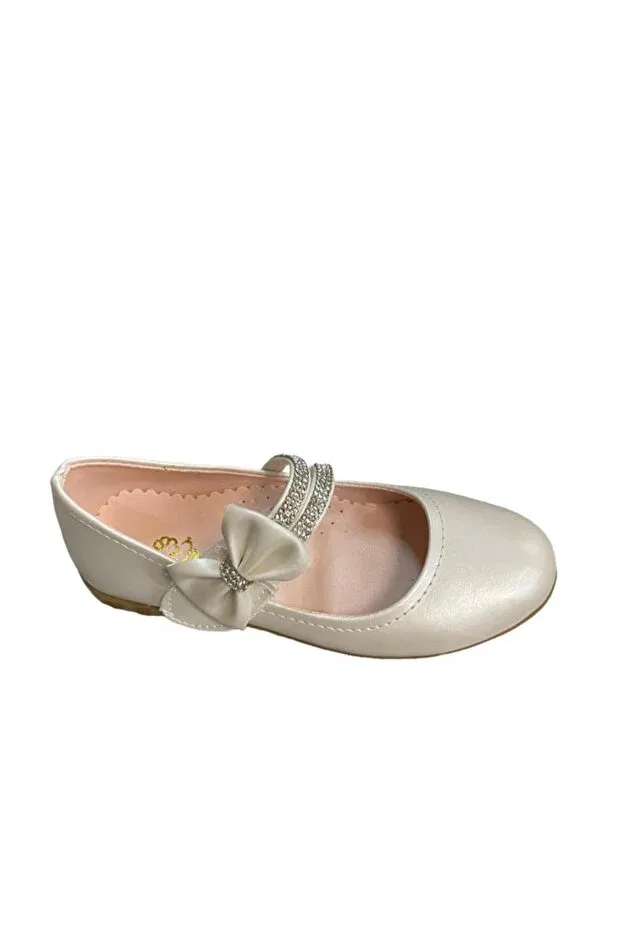 Детские балетки для девочек из искусственной кожи Iremsu, Nude Color — фото 3