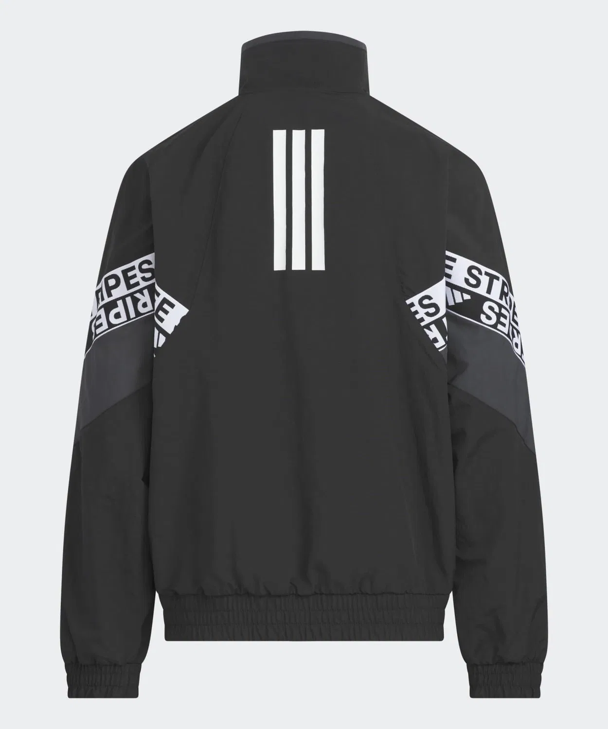 Детская куртка из полиэстера с принтом, свободного кроя, с капюшоном, Adidas, Black — фото 2