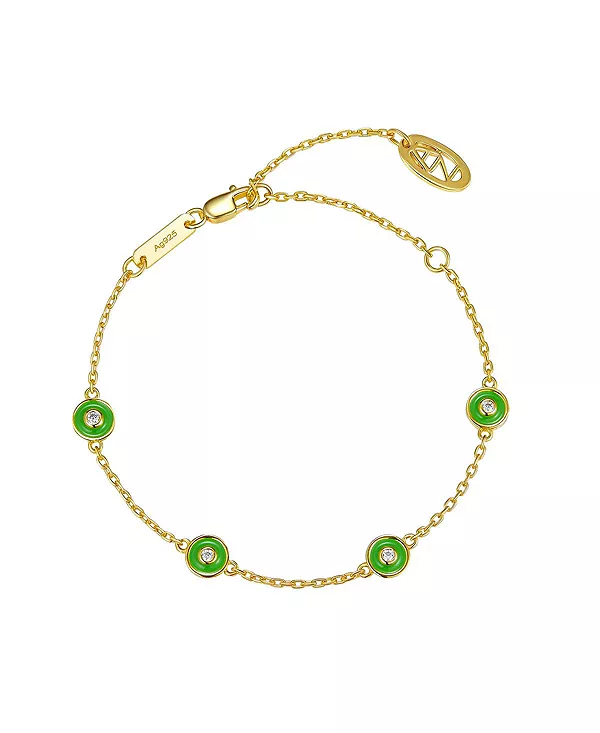 

Маленький браслет-пузырёк зелёного цвета Anna Zuckerman, green