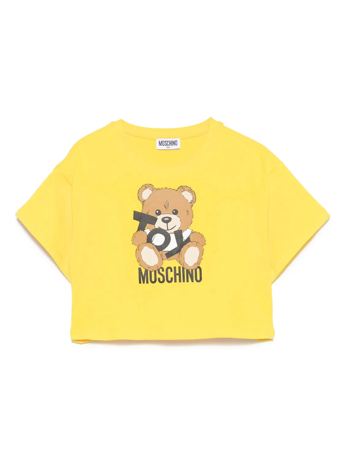 Футболка с принтом для девочек Moschino, желтый