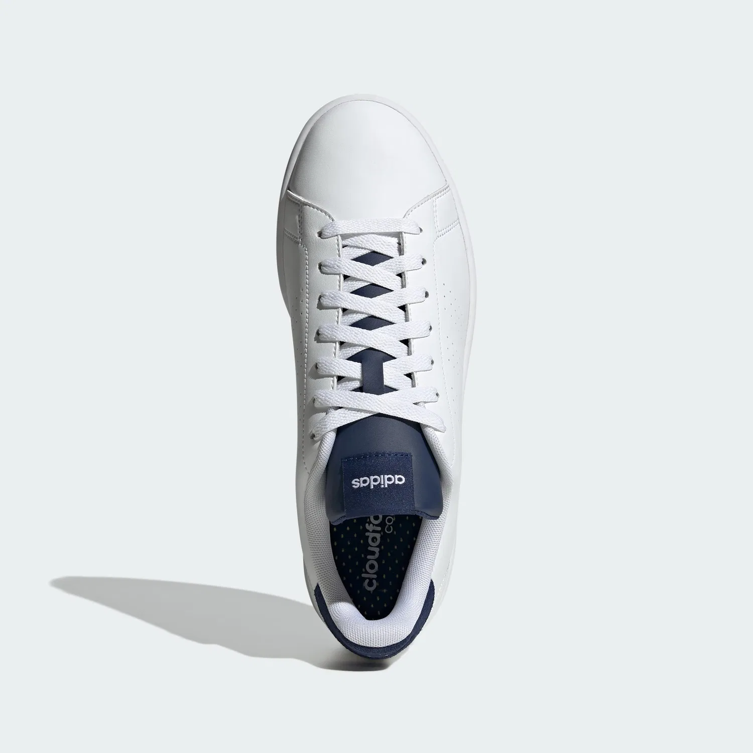 Детские кроссовки с закрытым мыском Adidas, Cloud White Cloud White Dark Blue — фото 3