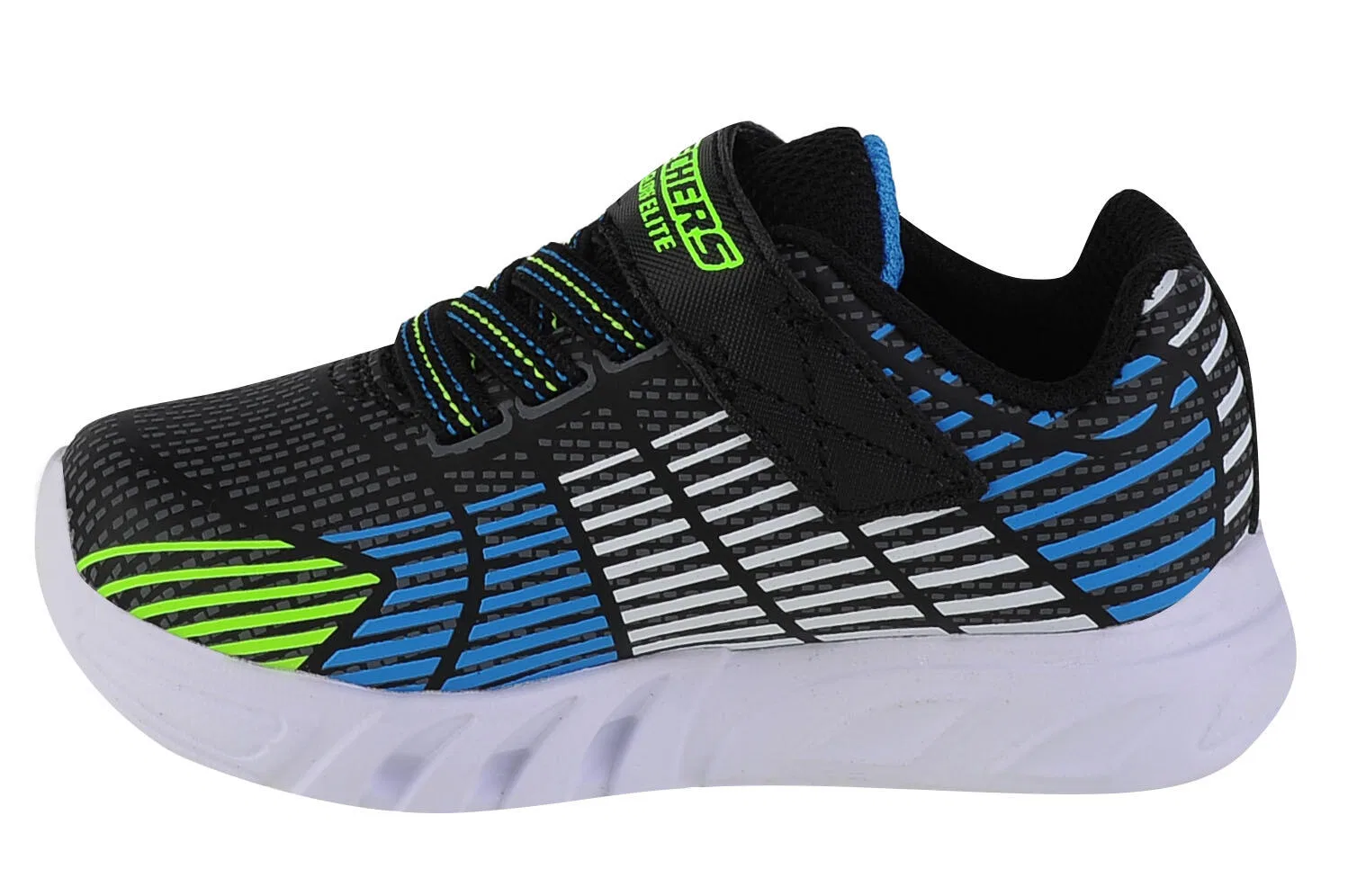 Детские кроссовки со светящейся подошвой Flexglow Elite Skechers, Schwarz — фото 2