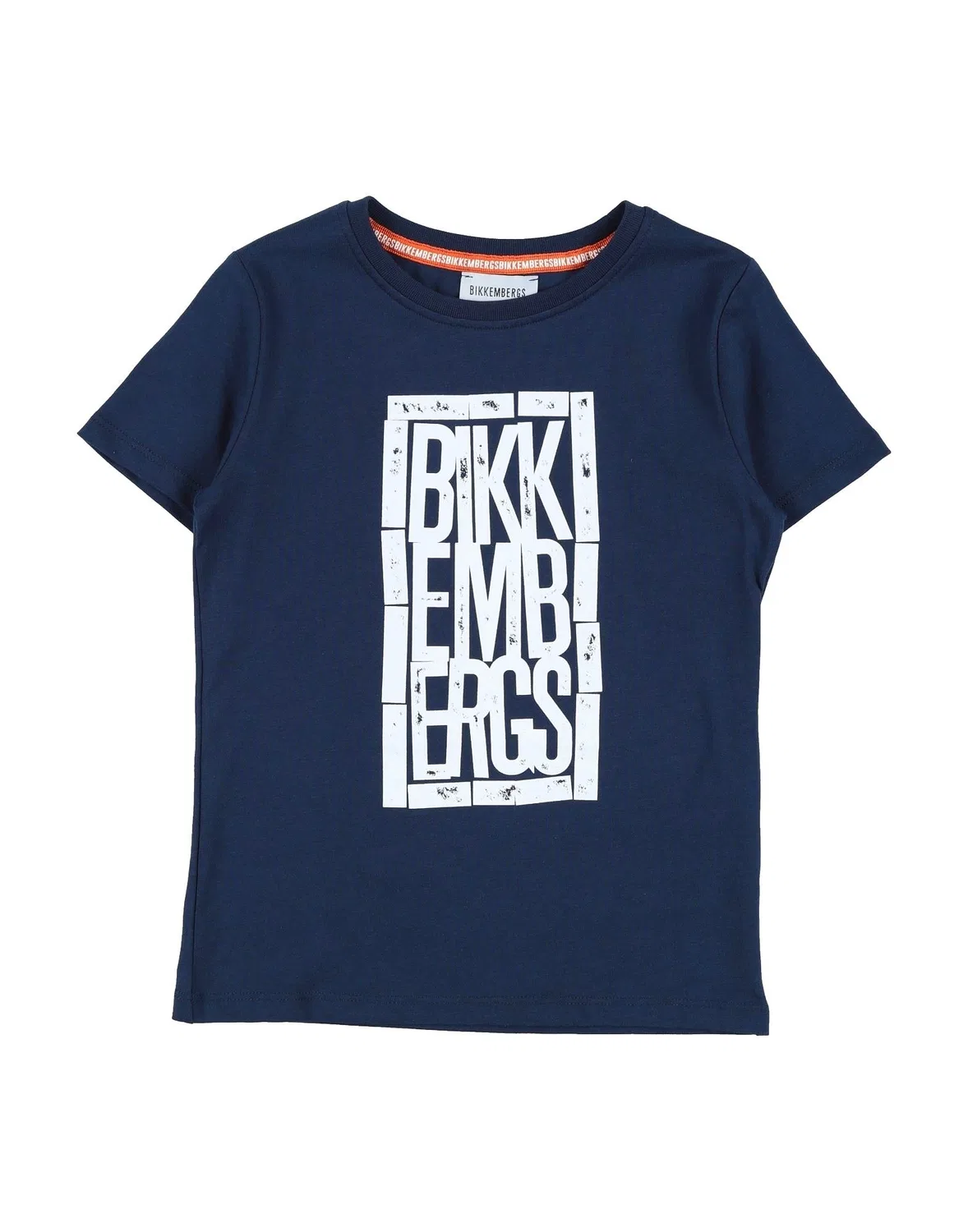 Детская футболка с принтом Bikkembergs, темно-синий