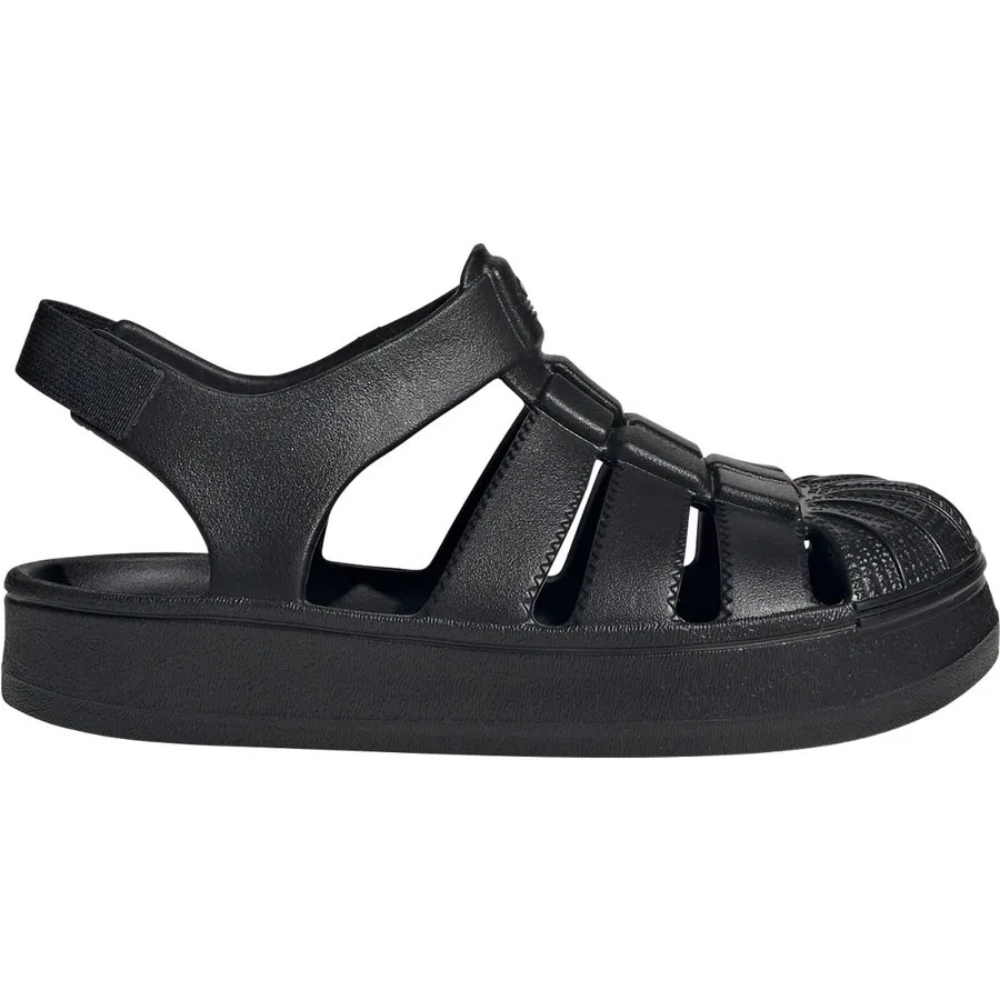 Детские сандалии с закрытым мысом Originals Superstar Sandals adidas, Черный