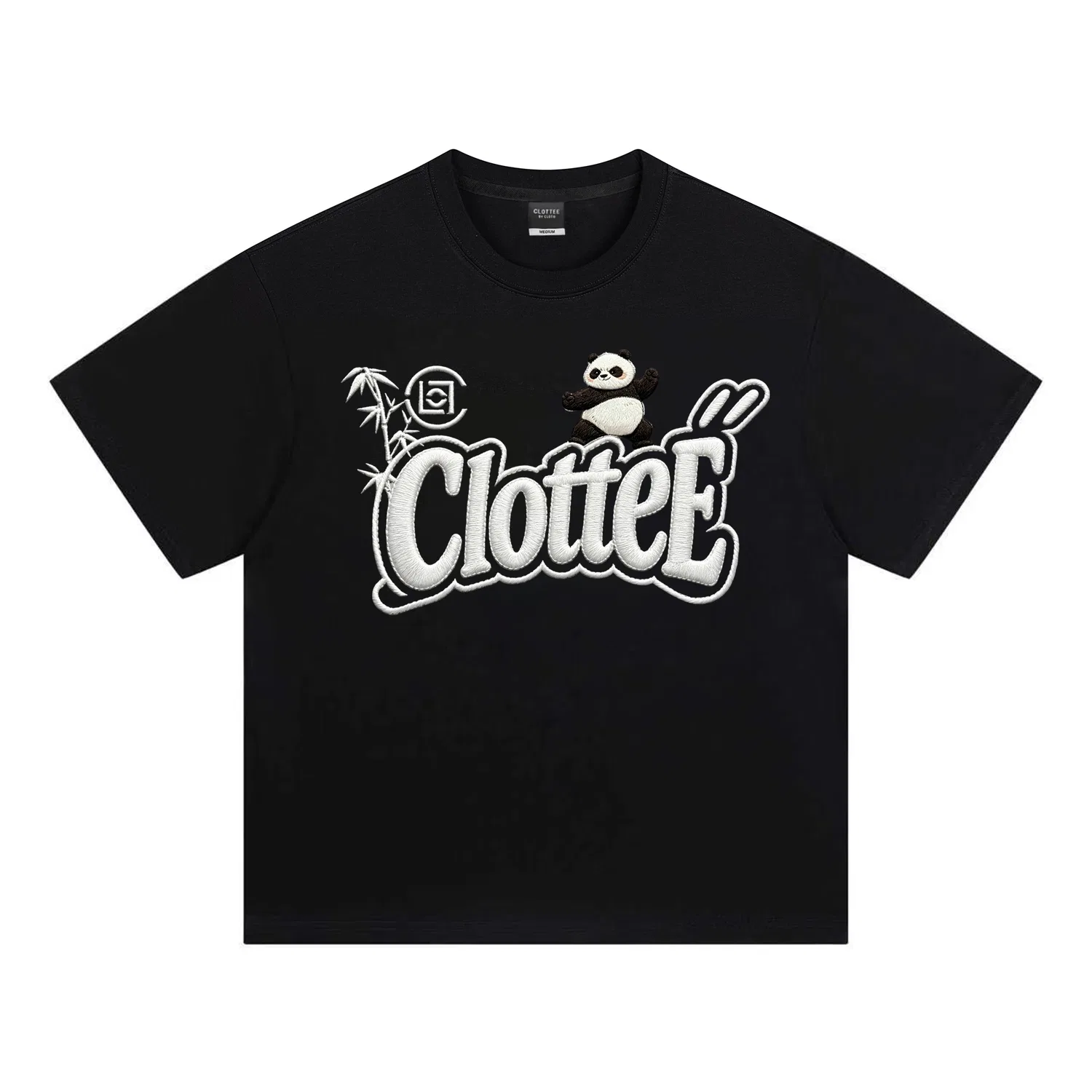 Детская футболка с круглым вырезом и вышивкой CLOT, White[Red Embroidery] — фото 3