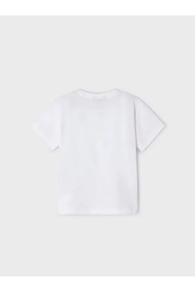 Детская футболка для мальчиков с принтом Sportswear Mayoral, White — фото 4