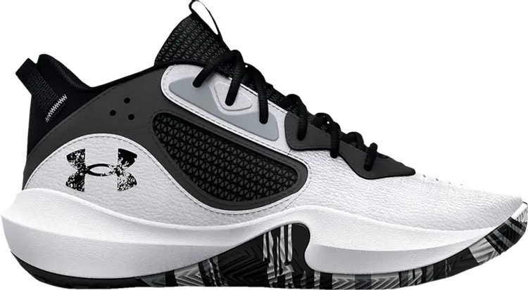 

Кроссовки Under Armour Lockdown 6 GS White Black, белый, Белый;серый, Кроссовки Under Armour Lockdown 6 GS White Black, белый