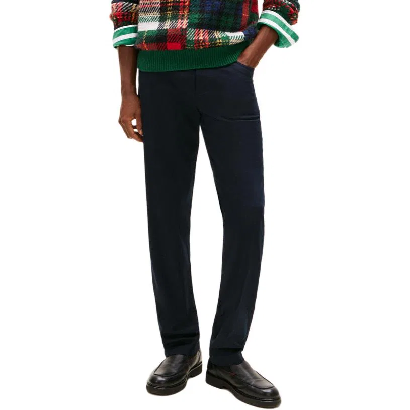 Повседневные брюки, классический крой, Tommy Hilfiger, Sea Blue — фото 4
