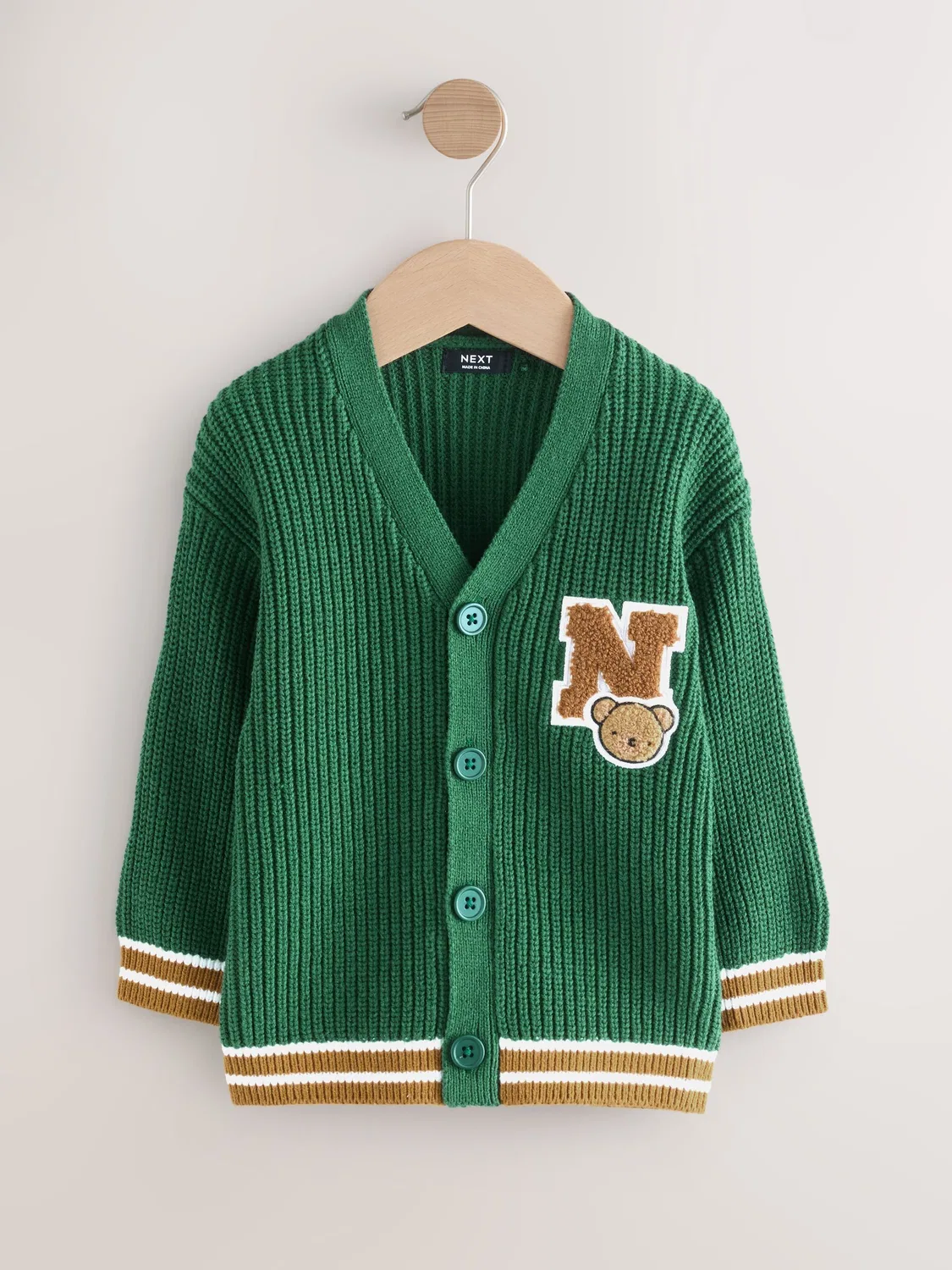 Кардиган Varsity Character Next, зеленый