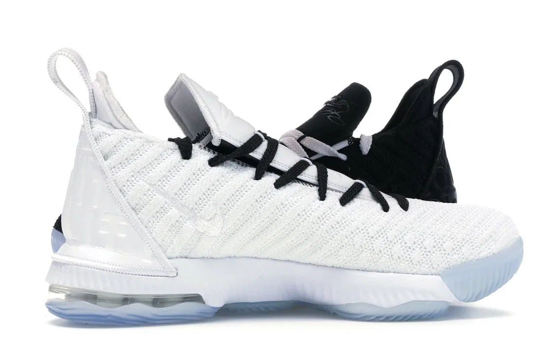 Детские кроссовки Nike LeBron 16 Equality (2019) (GS), White/Black — фото 3