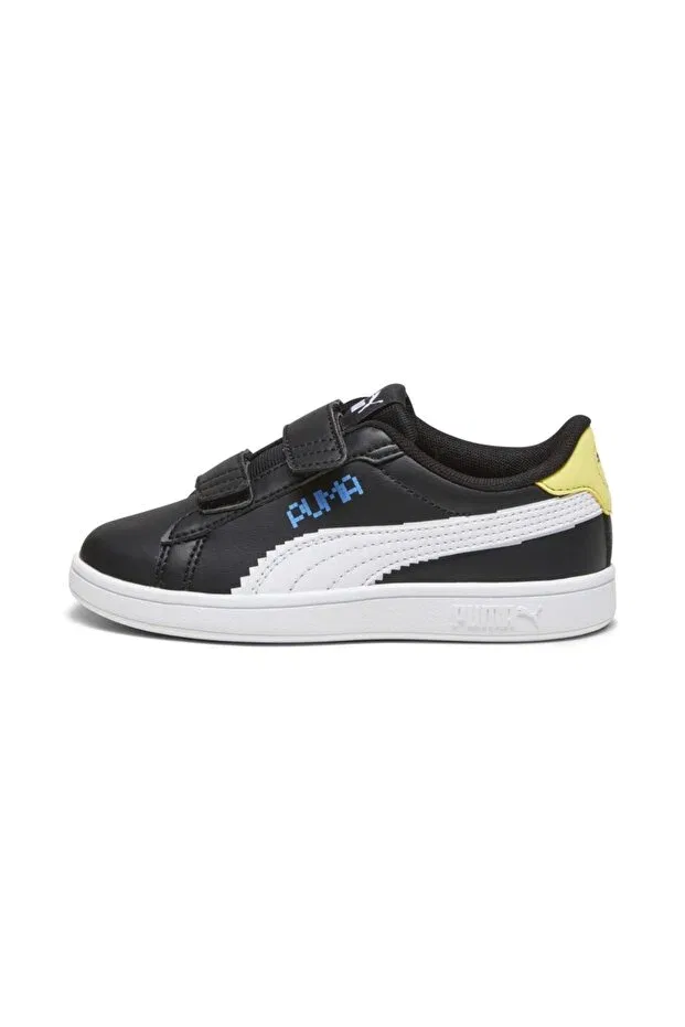 Детские кроссовки для девочек текстильные Smash 3.0 Lets Play Puma, Black